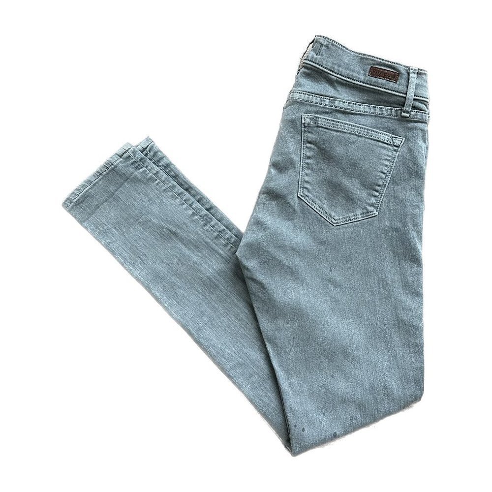 Principle Denim Grey Washed Distressed Skinny Jean - Women’s Size 27